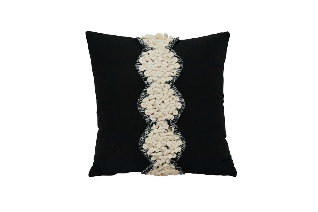 Zizzy Cushion - Black & White
