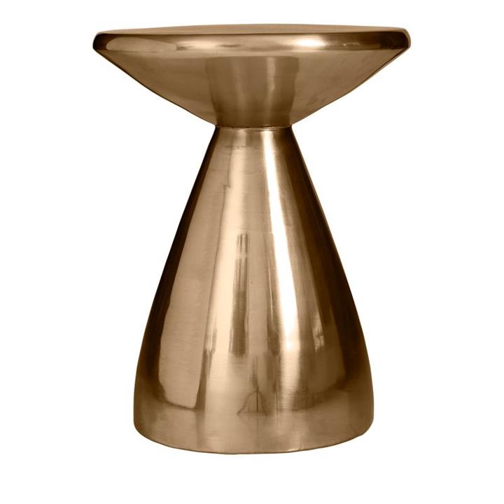 Zoya Side Table W- Brass Finish